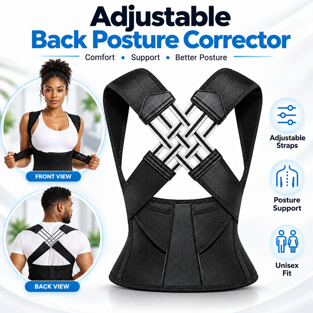 Premium Back Posture Corrector for Men & Women