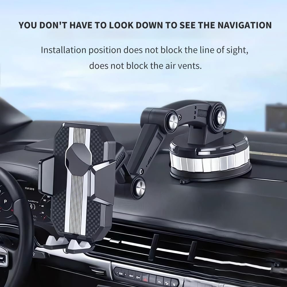 360° Adjustable Suction Cup Car Phone Holder in arabic